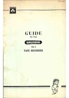 Grundig TK 5 manual. Camera Instructions.